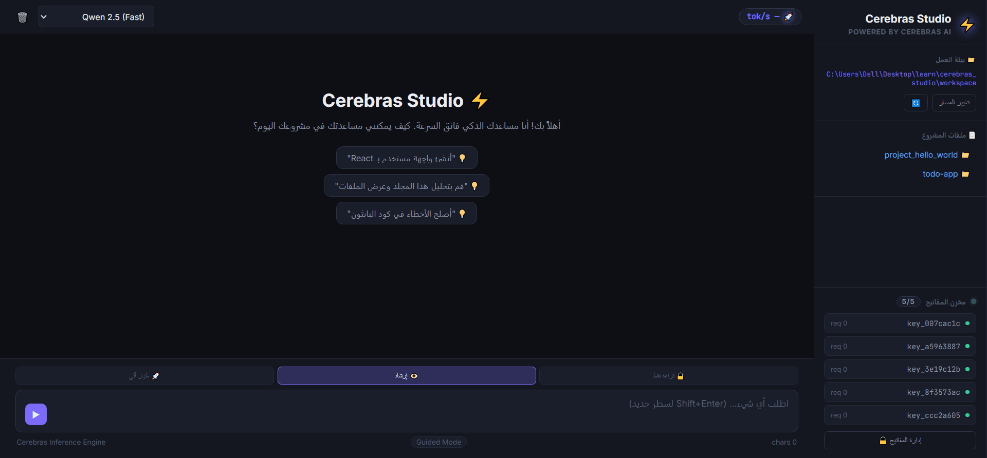 Cerebras Dev Studio
